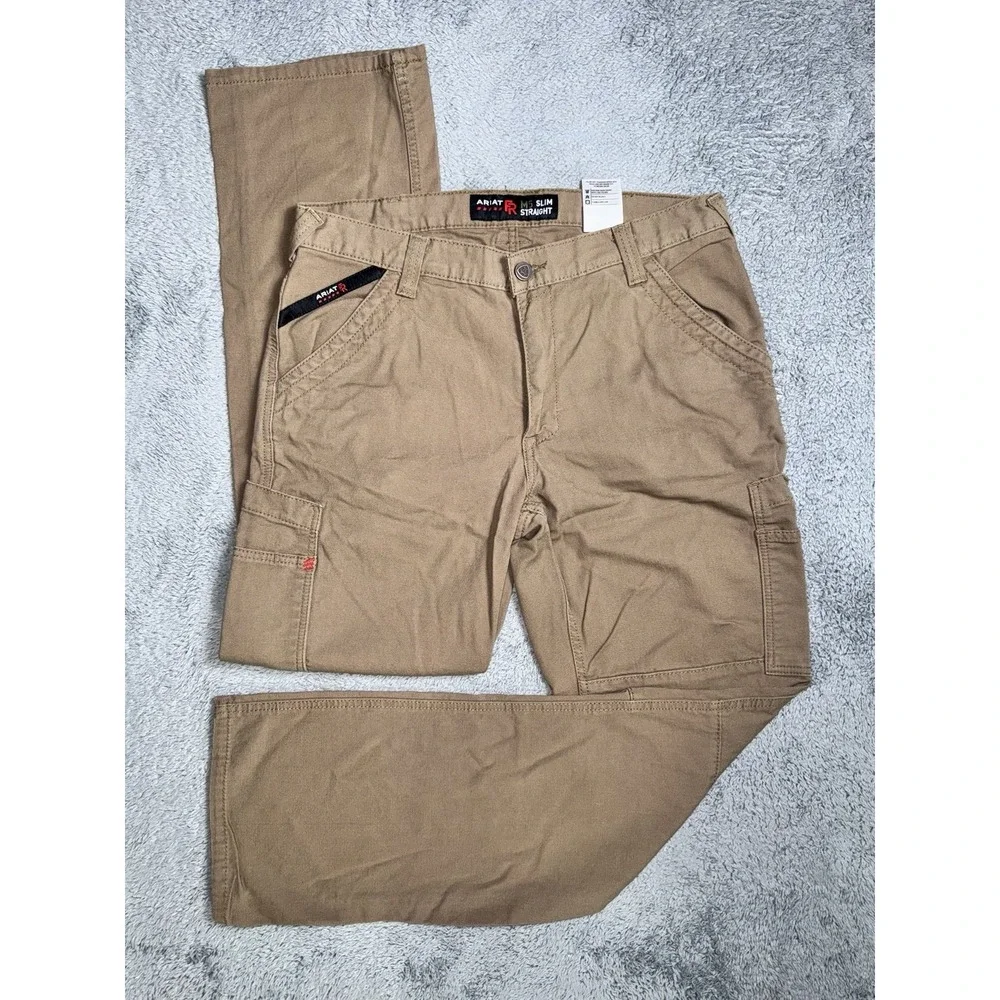 Ariat FR M5 Slim Straight Leg Work Pants Men's 36x35 Flame Resistant *READ